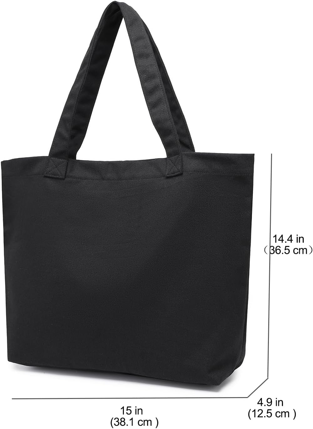 Moyaqi Canvas Tote Bag with Yoga Mat Carrier Pocket Carryall Shoulder Bag for Office, Workout, Pilates, Travel, Beach and Gym